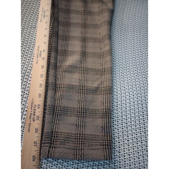 Soho Plaid Stretch Ankle Pants Pull On Pencil Dark Academia Fall Career Medium - Picture 13 of 13